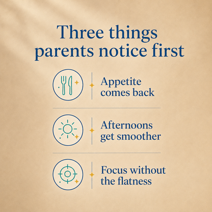 Three things parents notice first